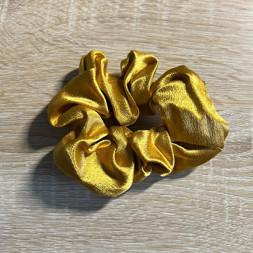 Gold scrunchie